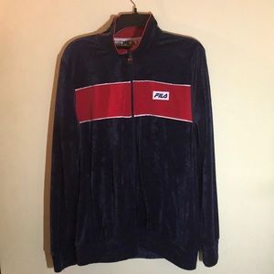 velour fila jacket track - Gem